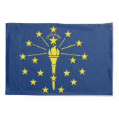 Patriottic Single Pillowcase flag of Indiana, Vere Kussensloop (Achterkant)