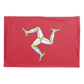 Patriottic Single Pillowcase Isle of Man flag, VK Kussensloop (Achterkant)