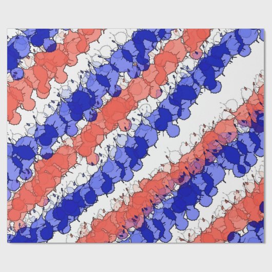 Patriottic Splatter Cadeaupapier (Vlak)