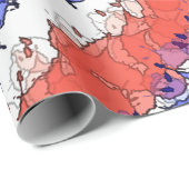 Patriottic Splatter Cadeaupapier (Rol Hoek)