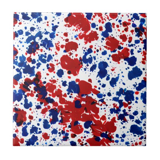 Patriottic Splatter Tegeltje (Voorkant)