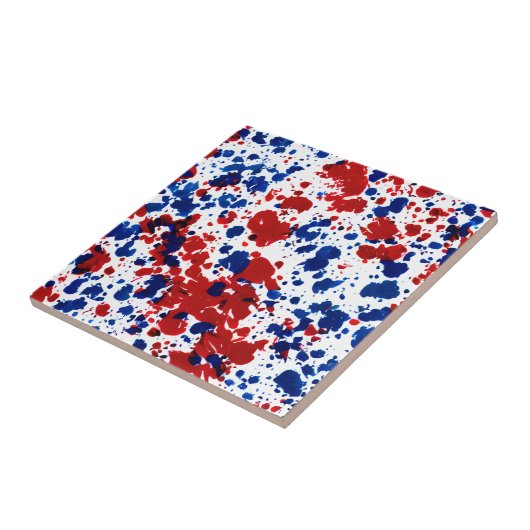 Patriottic Splatter Tegeltje (Zijkant)