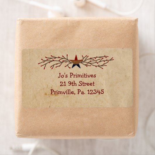 Patriottic Star Business Label (Insitu)