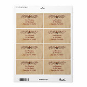 Patriottic Star Business Label (Full Sheet)