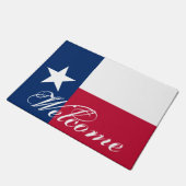 Patriottic Texas vlag deur mat Texan home (Schuin)