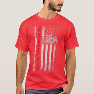 Patriottic Trucker American Fl T-shirt