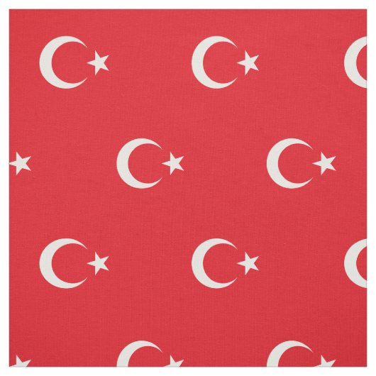Patriottic Turkey Flag Stof (Swatch)
