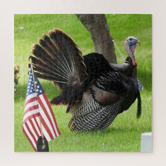 Patriottic Turkey Strut Legpuzzel (Verticaal)