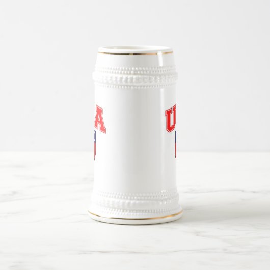 Patriottic U.S.A American Flag Shield Bierpul (Center)