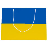 Patriottic Ukraine Flag Large Gift Bag Groot Cadeauzakje (Voorkant)