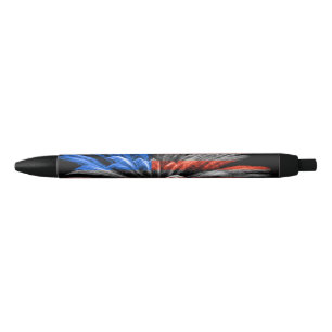 Patriottic United States Flag Fireworks Zwarte Inkt Pen