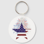 Patriottic US Keyring Sleutelhanger (Voorkant)