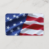 Patriottic USA American Flag Professional Visitekaartje (Achterkant)