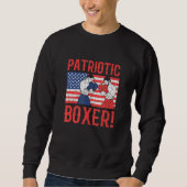 Patriottic Usa Boxer Boxing Trui (Voorkant)