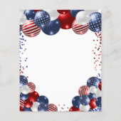 Patriottic USA business logo qr code instagram Flyer (Achterkant)