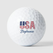 Patriottic USA Design Golf Balls Golfballen (Voorkant)