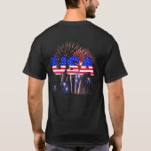 Patriottic USA Fireworks T-shirt (Achterkant)