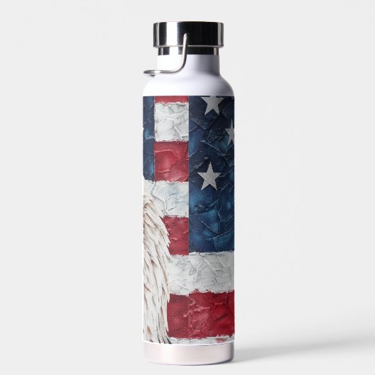 Patriottic USA Flag Bald Eagle Waterfles (Rechts)