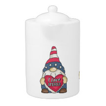 Patriottic USA Flag Garden Gnomes Stars Strips Tea