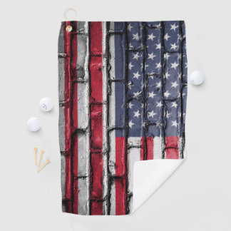 Patriottic USA Flag Golfhanddoek