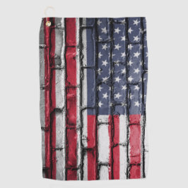 Patriottic USA Flag Golfhanddoek