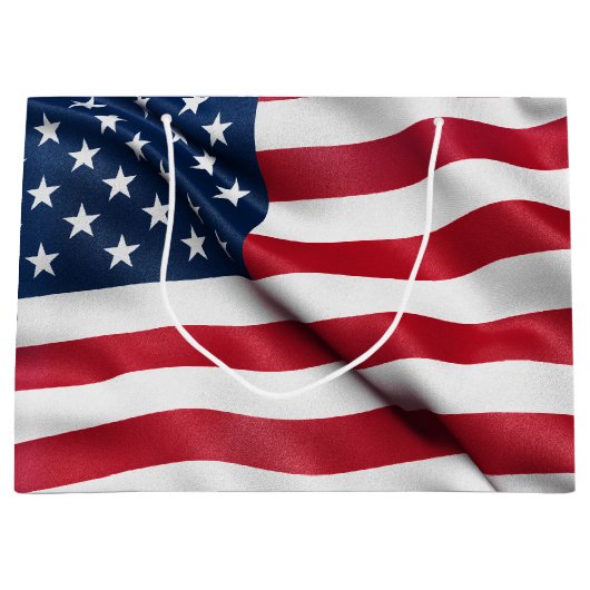 Patriottic USA Flag Large Cadeautasje (Voorkant)