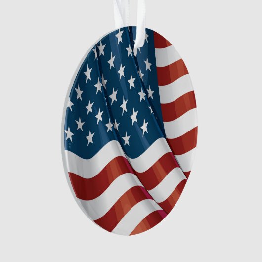 Patriottic USA Flag Ornament (voorkant)