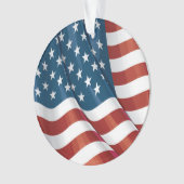 Patriottic USA Flag Ornament (voorkant)