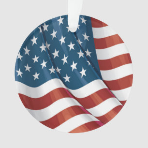 Patriottic USA Flag Ornament