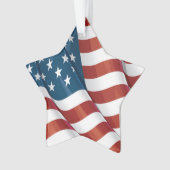 Patriottic USA Flag Ornament (voorkant)