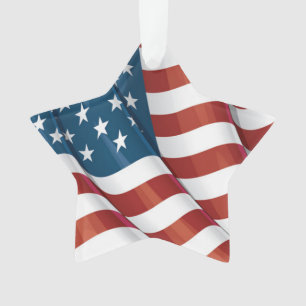 Patriottic USA Flag Ornament
