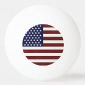 Patriottic USA Flag Pingpongbal (Voorkant)