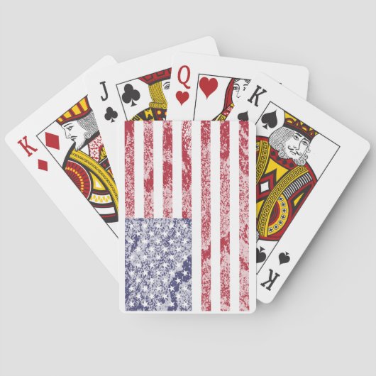 Patriottic USA Flag Pokerkaarten (Achterkant)