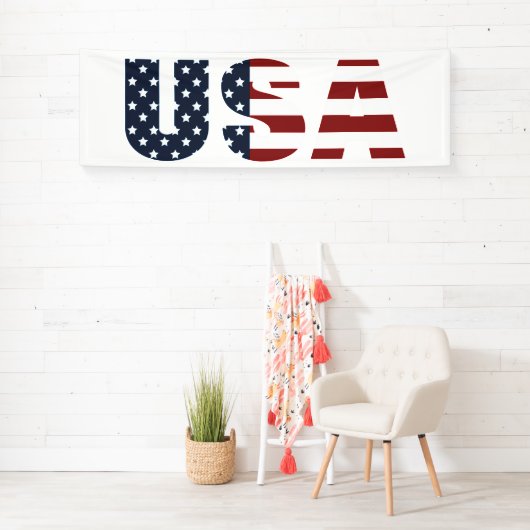 Patriottic USA Indoor Banner (Insitu)