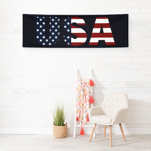 Patriottic USA Indoor Banner (Insitu)