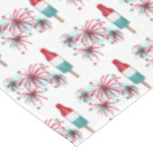 Patriottic USA op 4 juli Rocket Pop Fireworks Tafelkleed (Gekanteld)