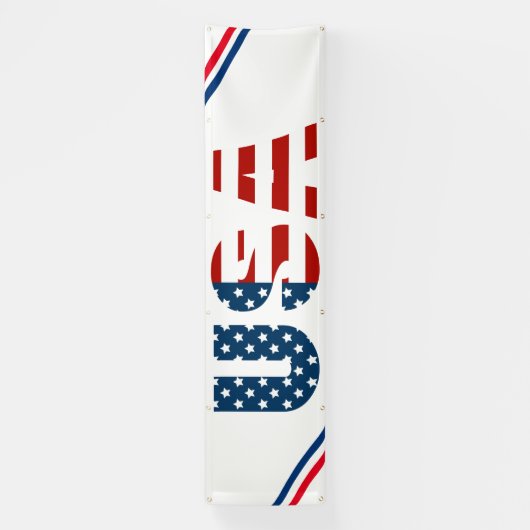 Patriottic USA Outdoor Banner (Verticaal)