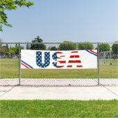 Patriottic USA Outdoor Banner (Insitu)