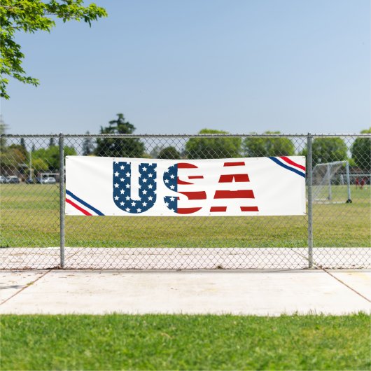 Patriottic USA Outdoor Banner (Insitu)