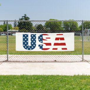 Patriottic USA Outdoor Banner