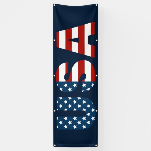 Patriottic USA Outdoor Banner (Verticaal)
