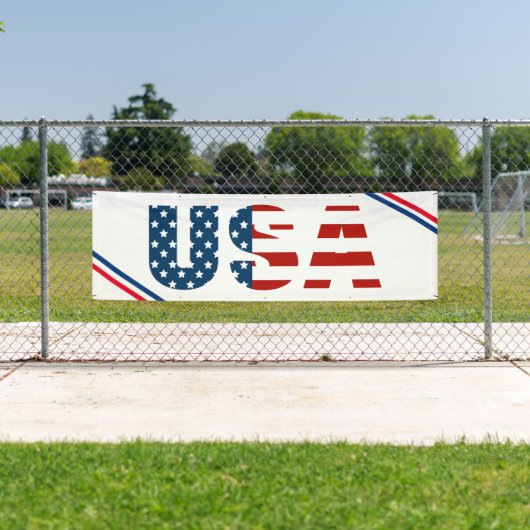 Patriottic USA Outdoor Banner (Insitu)