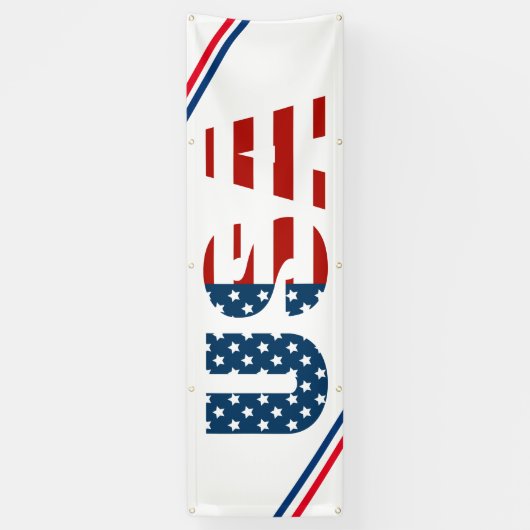 Patriottic USA Outdoor Banner (Verticaal)
