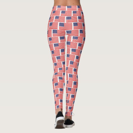 Patriottic USA pride American US vlag Patriotic Leggings (Achterkant)