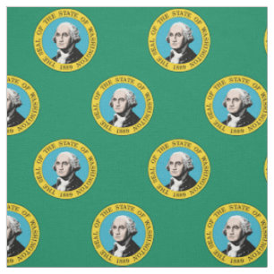 Patriottic Washington State Flag Pattern Stof