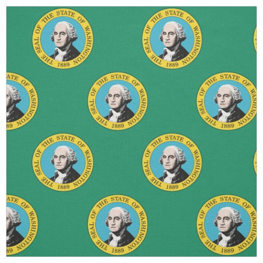 Patriottic Washington State Flag Pattern Stof (Swatch)