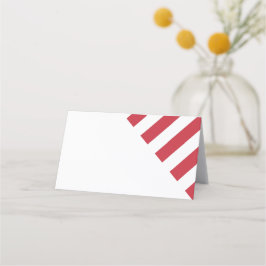 Patriottic Wedding Folded Place Card Plaatskaartje