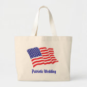 Patriottic Wedding Grote Tote Bag (Voorkant)
