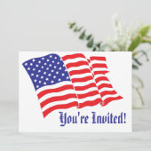 Patriottic Wedding Kaart (Staand voorkant)