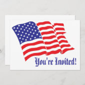 Patriottic Wedding Kaart (Voorkant / Achterkant)